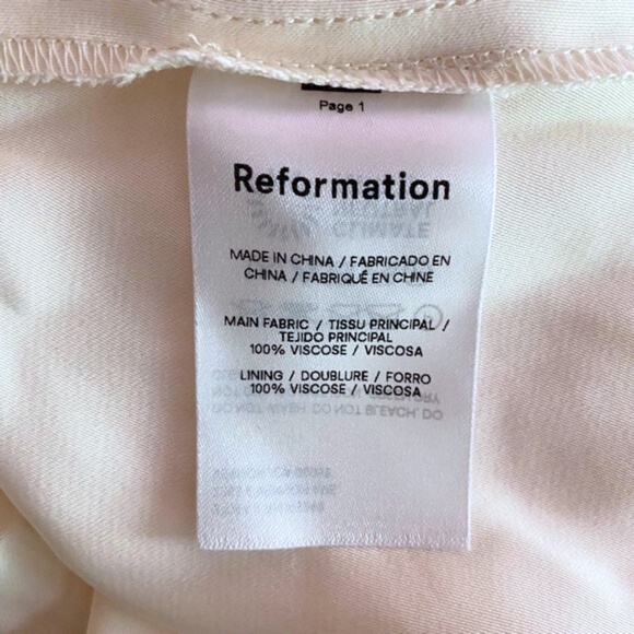 NEW Reformation Violet Dress Ivory 2 - Picture 9 of 15